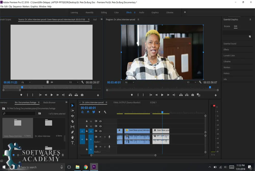 Adobe Premiere pro cc 2018 features