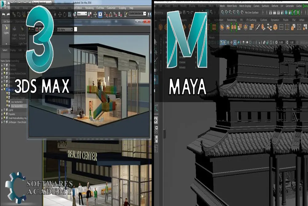 Highlighting Similarities Between Maya 2023 and 3ds Max 2023