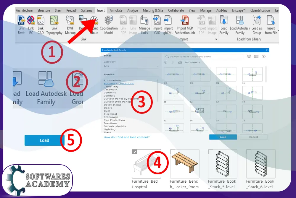 How to load Revit families?