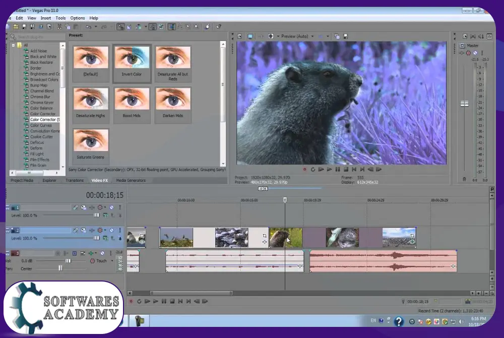 Sony Vegas Pro 11 Features